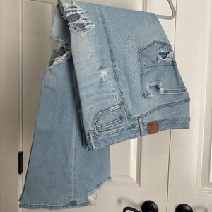 American Eagle Ripped Flare Jeans